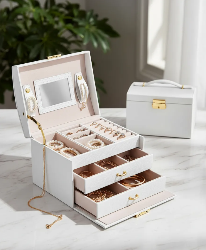 Joyero Premium Organizador con Espejo