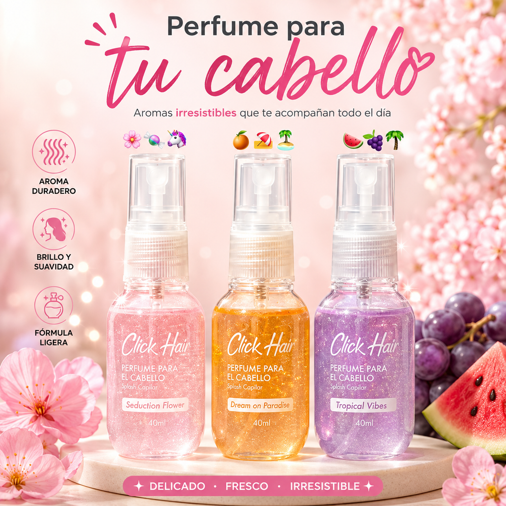 Kit viajero mixto mini 40ml Click hair