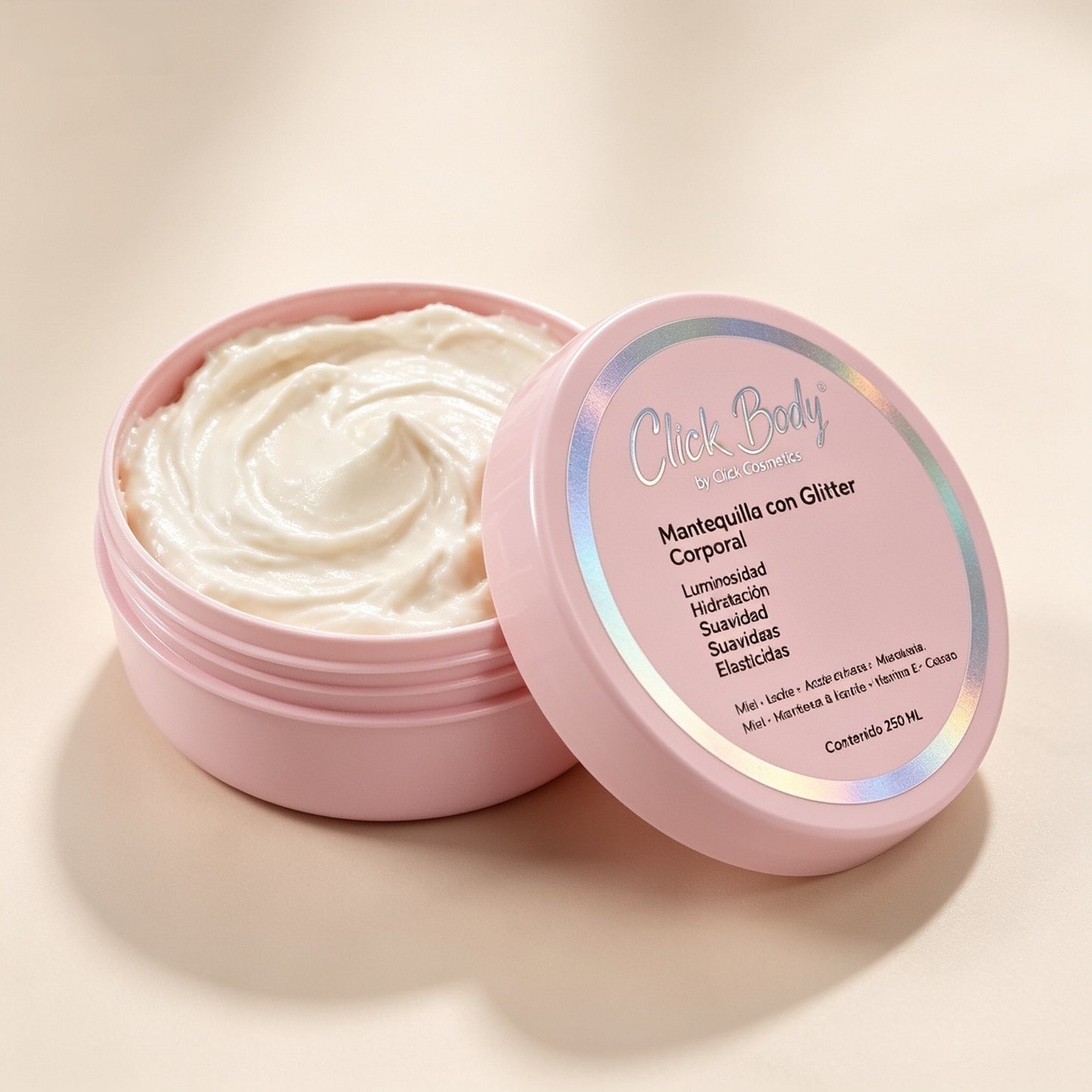 Mantequilla con glitter 250ml Click hair
