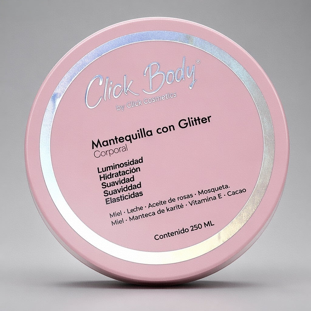 Mantequilla con glitter 250ml Click hair